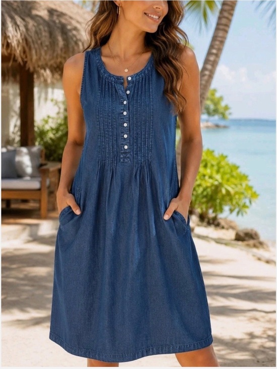 Coldwater Creek Dresses & Skirts - Coldwater Creek Women's Tencenl Dress Side Pockets Size XS